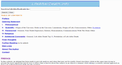 Desktop Screenshot of lifeafterdeath.info